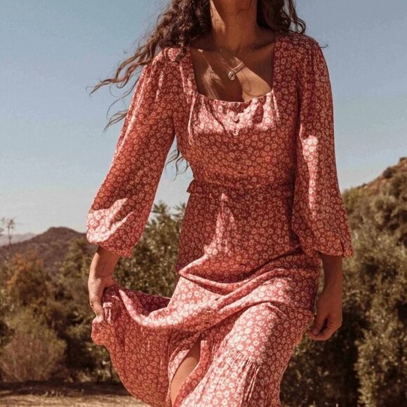 Lost + Wander Madison Maxi Floral Dress XS - Picture 2 of 16